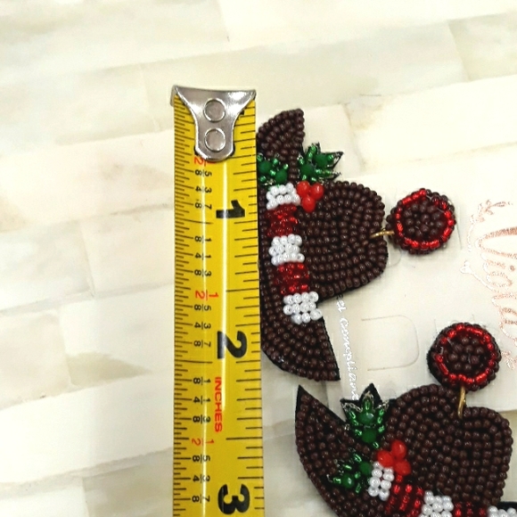 Christmas Seed Bead Cowboy Hat NEW - Picture 8 of 8